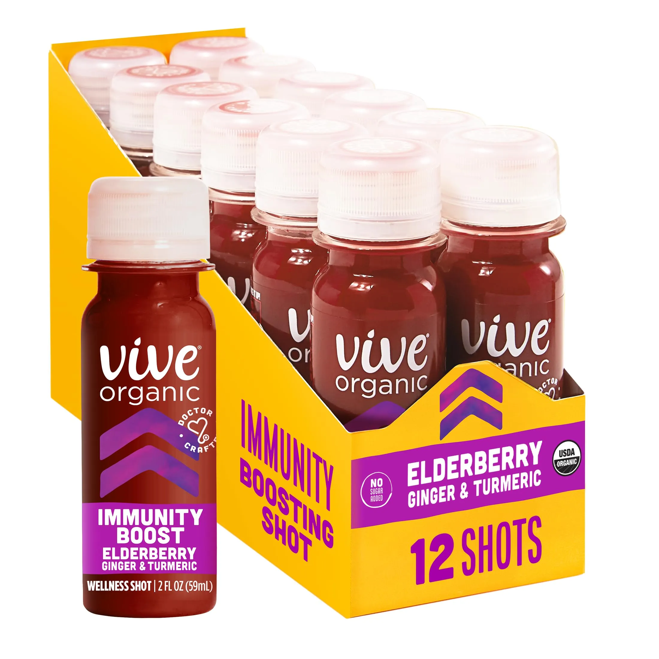 Vive Organic Ginger & Turmeric Immunity Boost Shot