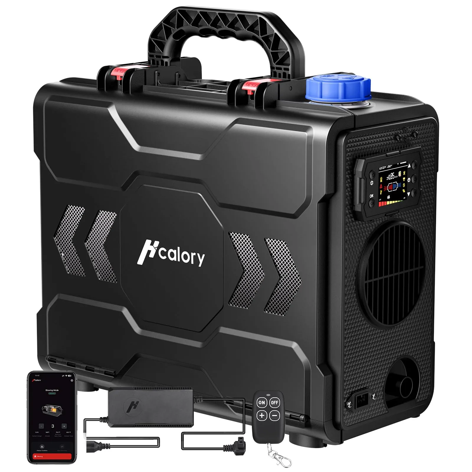 Hcalory 12V Portable Diesel Heater 2024 Upgrade Toolbox 2 Diesel Air Heater 8KW All