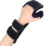 OSK Soft Functional Resting Hand Splint for Flexion Contractures - Stroke Hand Brace by Restorative Medical - Corrective, Supportive Brace for Correction, Comfort & Pain Relief (Large, Left)