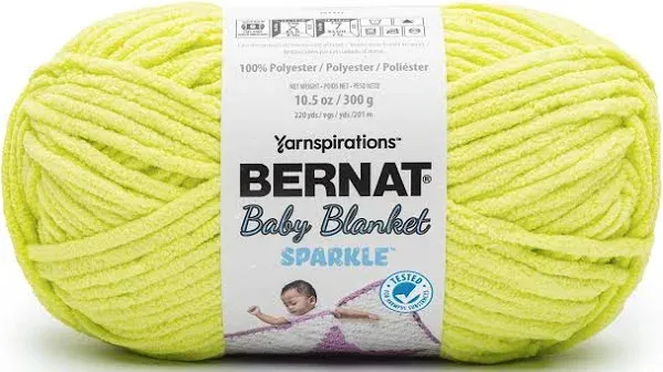 Bernat Baby Blanket Sparkle Yarn Sunshine