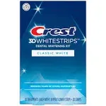 Crest 3D White Strips Classic White At-Home Teeth Whitening Kit, 10 Treatments