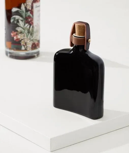 Viski Nautilus Ceramic Flask