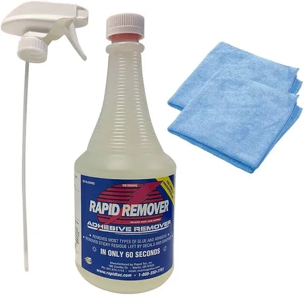 Rapid Remover Vinyl Letter Remover 32 oz. Bottle with Sprayer Adhesive Remover 