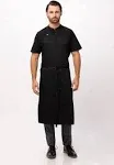 Chef Works Unisex Brio Chef's Bib Apron - One Size - Black