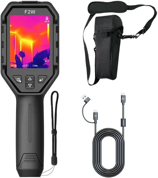 F2W Thermal Camera 256x192 IR Resolution, Thermal Imaging Camera with W-Fi, S...