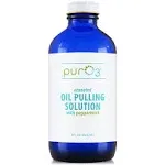 PurO3 Ozonated Oil Pulling Solution with Peppermint - Organic, 8 Ounce