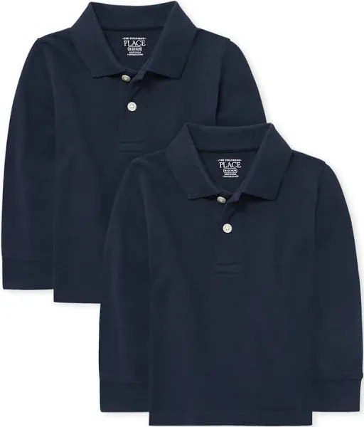 The Children's Place Baby Boys' Uniform Pique Polo 2-Pack