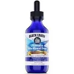 Black Earth Ultimate Trace Minerals 10x Strength, Fulvic Acid & Humic Acid, Non GMO Vegan Dropper, 1 Ounce - Ideal Supplement for Athletes