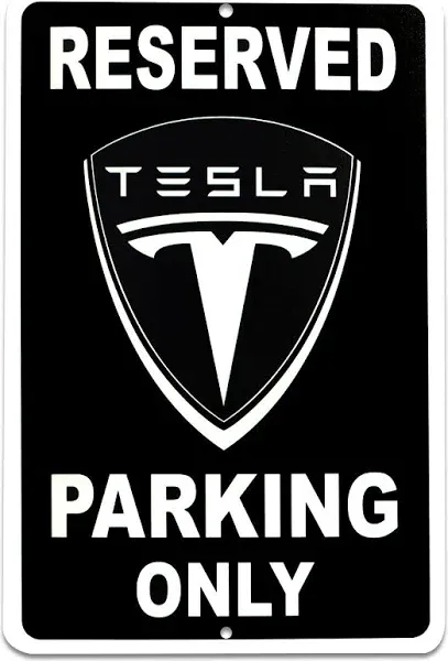 Tesla Parking Sign