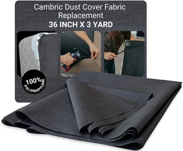 House2Home-US Upholstery Black Cambric Dust Cover