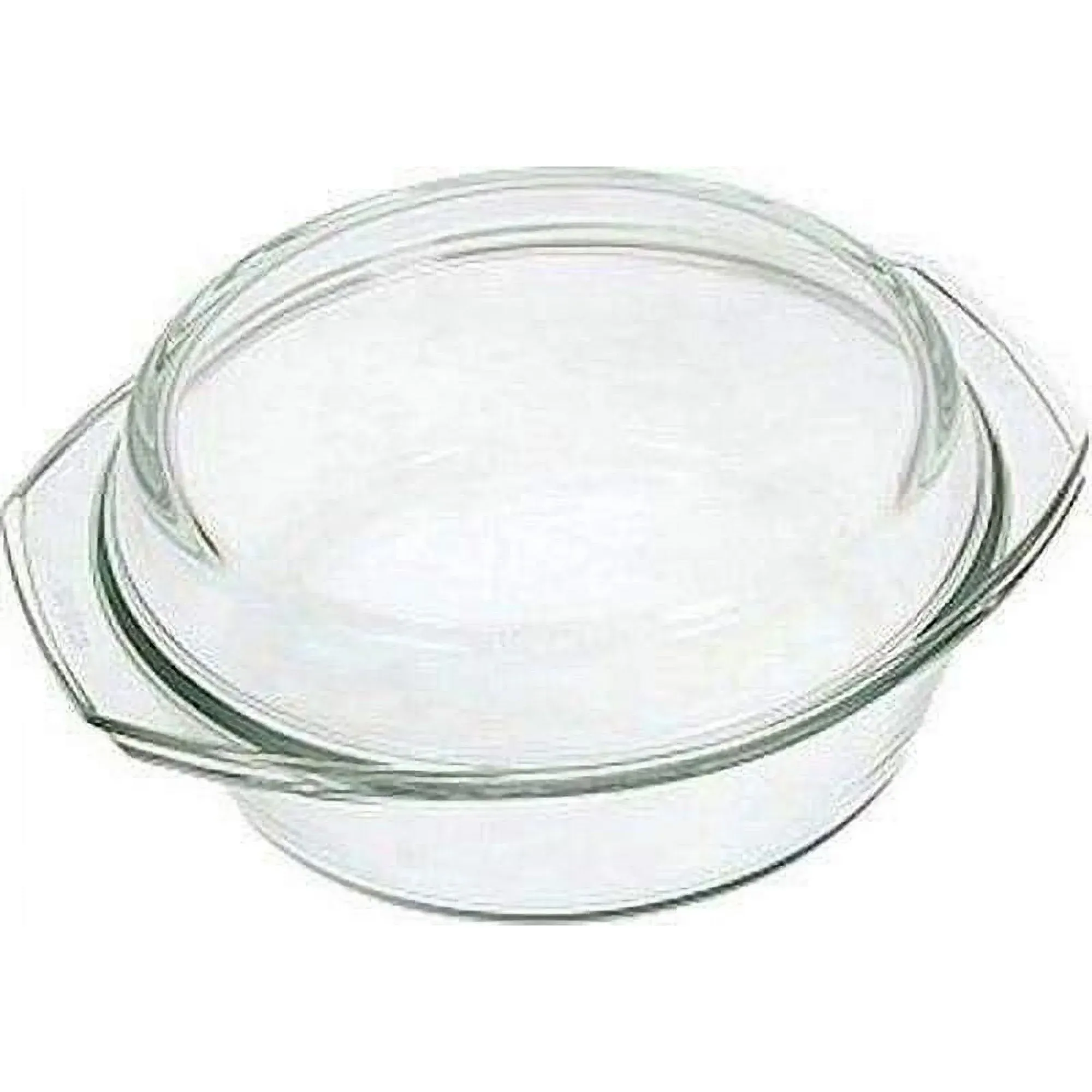 Clear Round Glass Casserole by Simax With Lid, Heat, Cold and Shock Proof, Made in Europe, Oven, Freezer and Dishwasher Safe