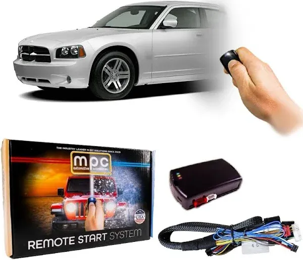 Complete Remote Start Keyless Entry & Alarm Kit for Dodge Charger 2006-2007