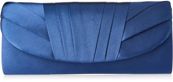 Jessica McClintock Pleated Satin Clutch