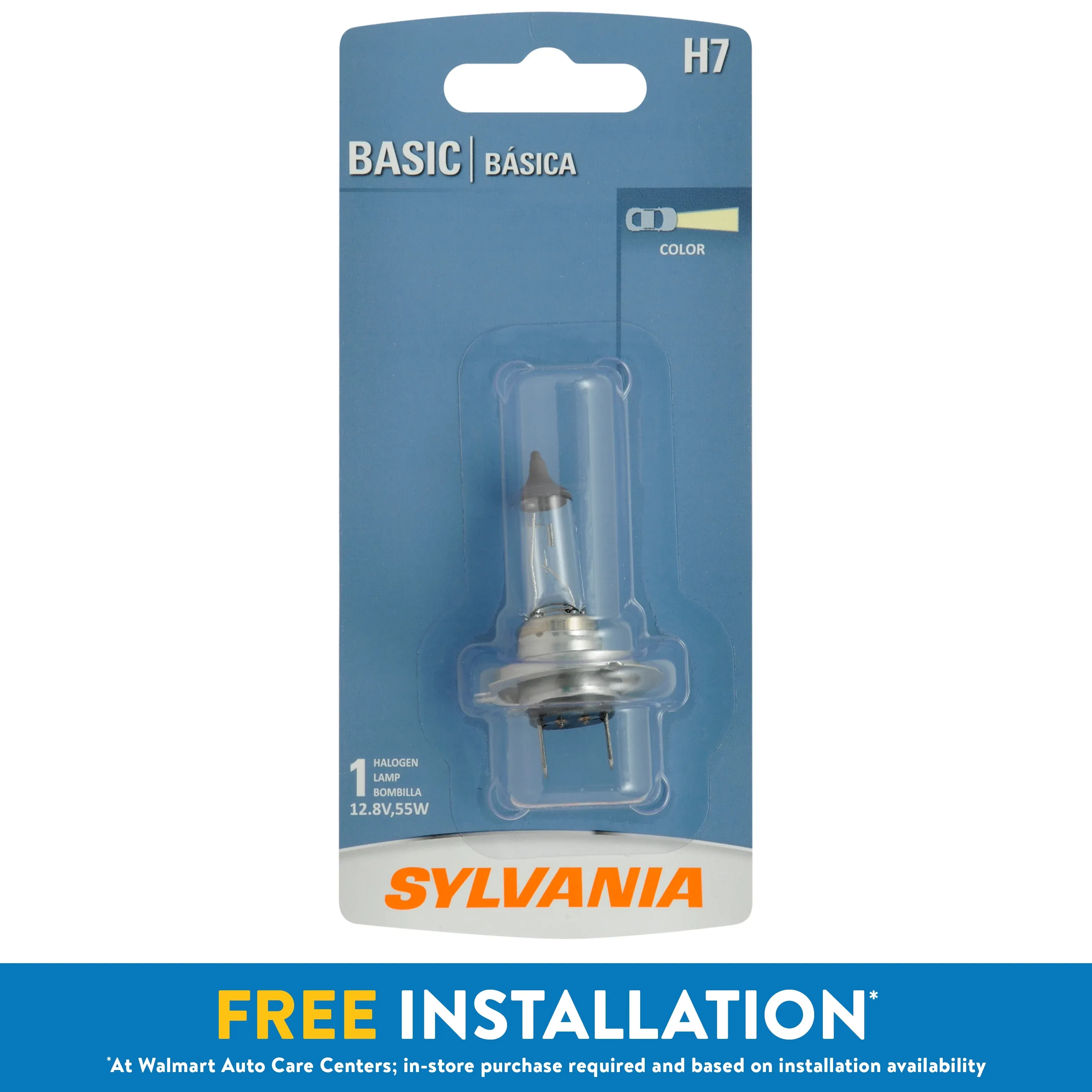 Sylvaniah7 Basic Auto Halogen Headlight Bulb