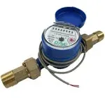 Dae AS200U-75P Water Meter with Pulse Output, 3/4" NPT Couplings, Measuring in G