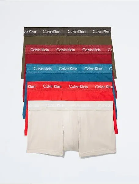 Calvin Klein Men's Cotton Stretch Low Rise Trunk 5-Pack s