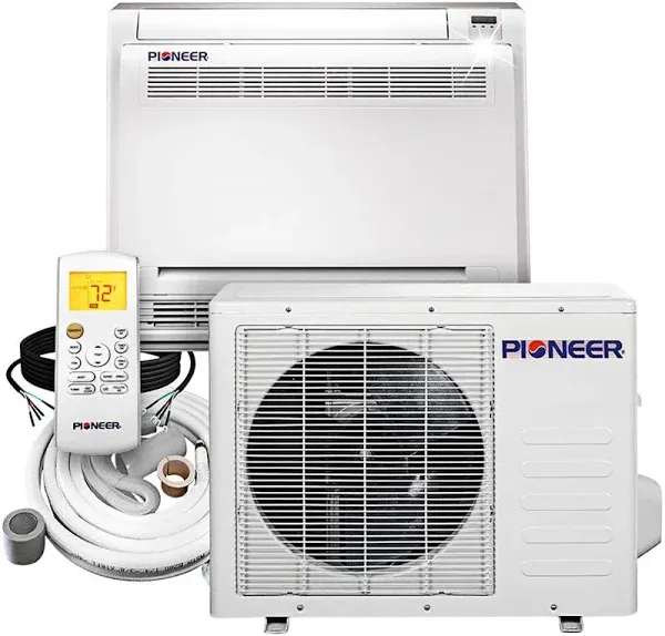 Pioneer 12,000 BTU Floor Console Mini- Split Air Conditioner Heat Pump System