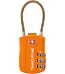 TSA Approved Travel Combination Cable Luggage Locks for Suitcases & Backpacks -