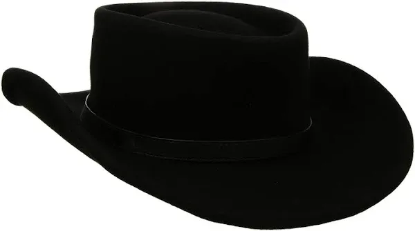 Twister Men's Crushable Black Gambler Hat