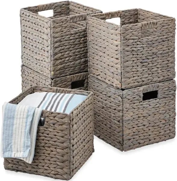 Best Choice Products Hyacinth Storage Baskets Set of 5