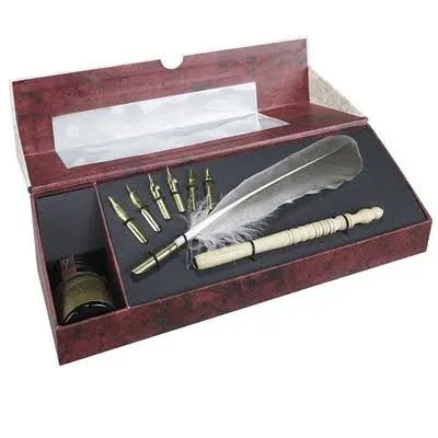 Authentic Models Feather Pen Set