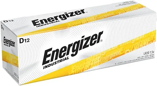 Energizer Batteries D Industrial Alkaline