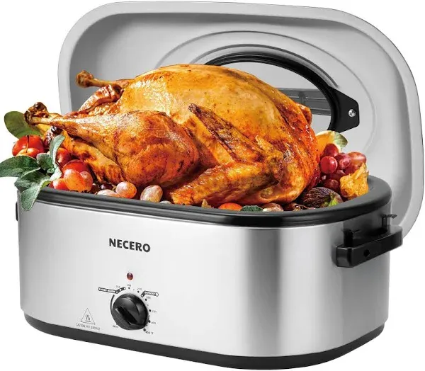 Roaster Oven 28 Quart Electric Roaster Pan with Visible Self-Basting Lid