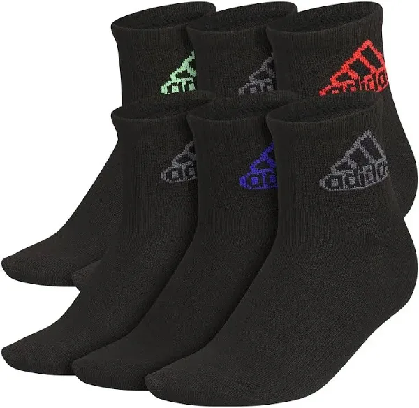 adidas Superlite Classic 6-Pack Breathable Quarter Socks