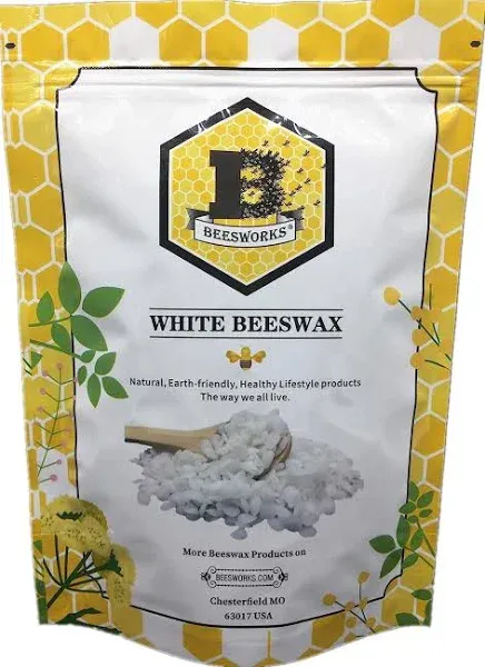 1-lb pure white beeswax pellets-100% pure