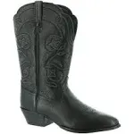 Ariat Women's Heritage Western R Toe Boot - 8.5 - Black Deertan