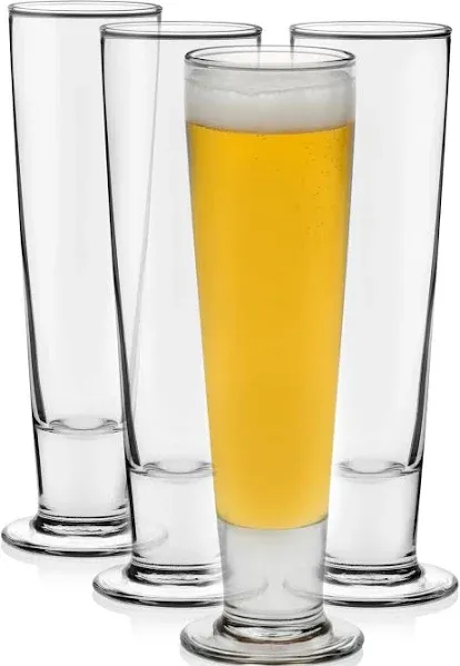 Libbey Stockholm Pilsner Beer Glasses (Set of 4)