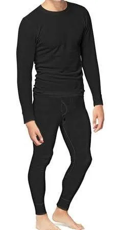 Place and Street Mens 2pc Thermal Underwear Set Cotton Long Johns