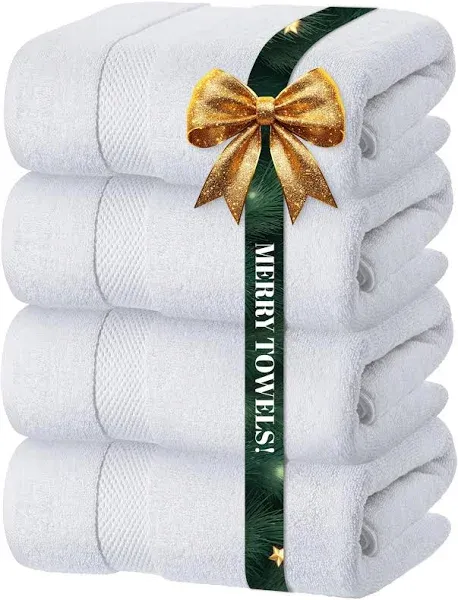 Circlet Luxury White Bath Towels