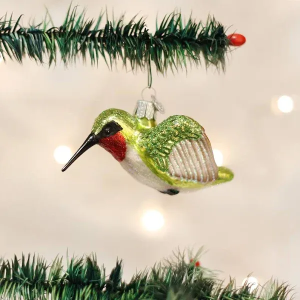 Old World Christmas Hummingbird Glass Ornament