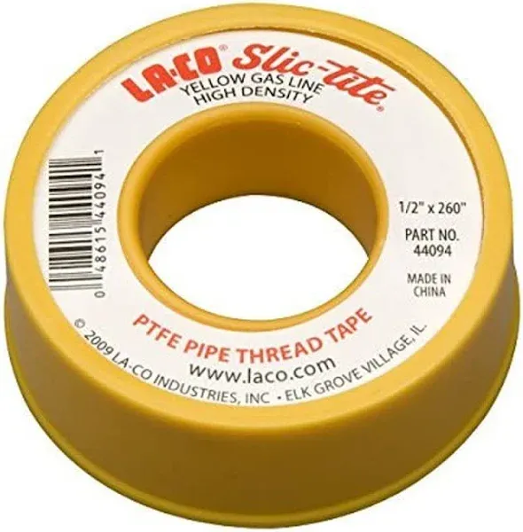 LA-CO Slic-Tite PTFE Gas Line Pipe Thread Tape