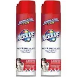 Resolve Pet Specialist Heavy Traffic Foam, Carpet Cleaner, Pet Stain and Odor Remover, Carpet Cleaner Solution, 2 Pack of 22oz