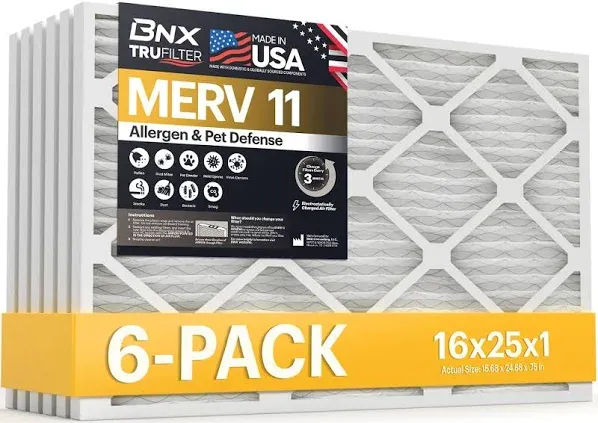 BNX TruFilter Air Filter MERV 11 MADE IN USA