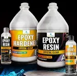 epoxeasy Table Top Epoxy Resin 1 Gallon Kit - Food Safe, Crystal Clear, UV Resistant, Non Yellowing, No Bubbles, Self-Leveling, for Bar & Tabletop