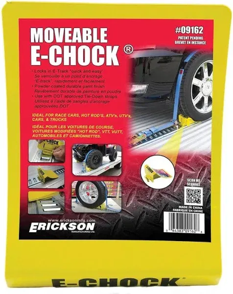 Erickson E-Track Moveable Wheel Chock