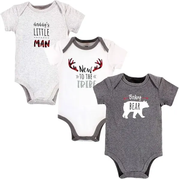 Hudson Baby Boys 3-Pack Cotton Bodysuits