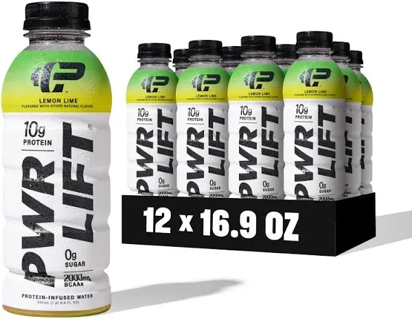 PWR LIFT Lemon Lime Protein-Infused Water Sports Drink