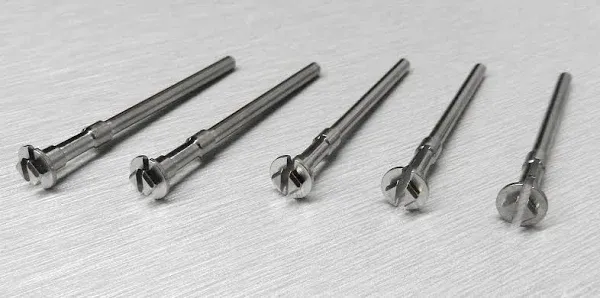 Noveltools Snap On Stainless Miniature Mandrel Moores Disc Holder Mini Mandrel 5Pc