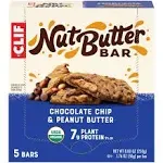 Clif Bar Organic Nut Butter Bar Chocolate Chip & Peanut Butter 5 Bars