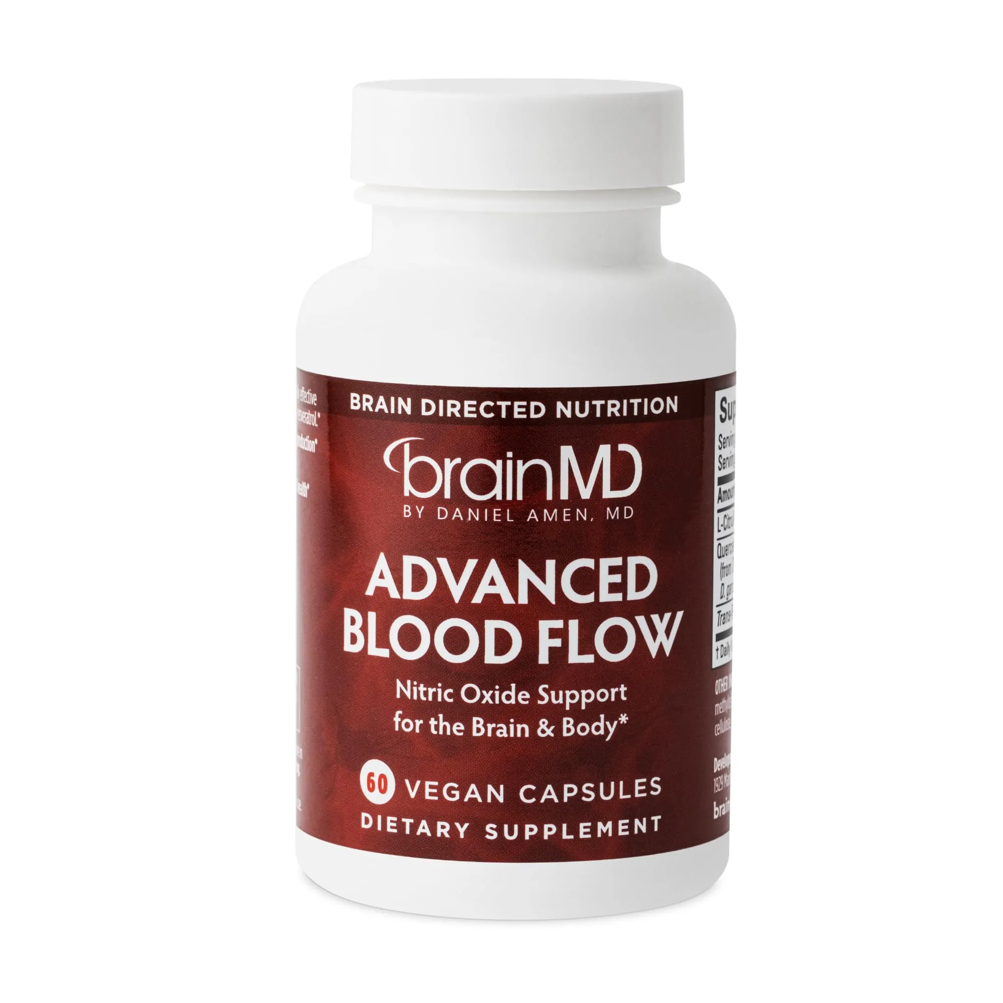 BrainMD Advanced Blood Flow Nitric Oxide Support for The Brain & Body