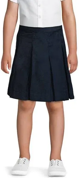 Lands' End Girls' School Uniform Box Pleat Skirt