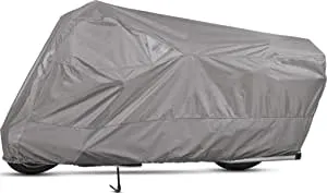 Dowco Guardian 50005-07 WeatherAll Plus Indoor/Outdoor Waterproof Motorcycle Cover: Grey, XX-Large