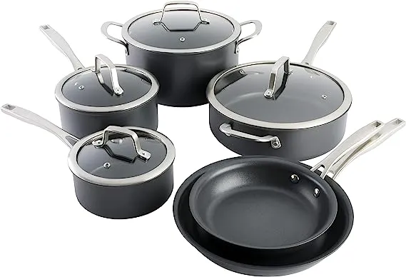 Kenmore Pro Arbor Heights 10-Piece Nonstick Aluminum Cookware Set