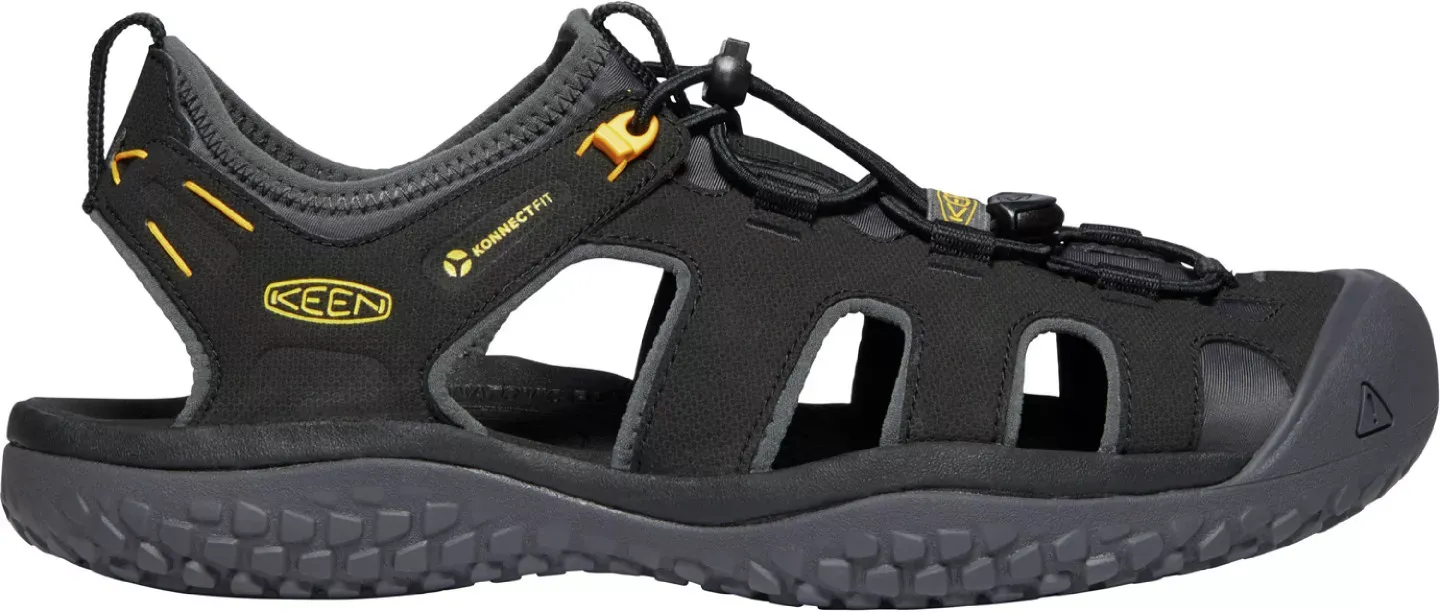 Keen Men's Solr Sandal - Black/Gold - 7.5