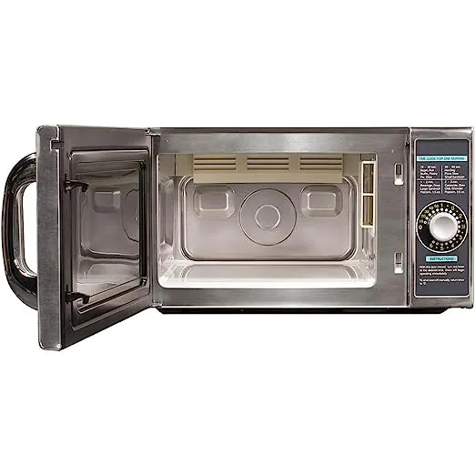 Sharp R-21LCFS 1000W Medium Duty Commercial Microwave Oven,Stainless Steel Door