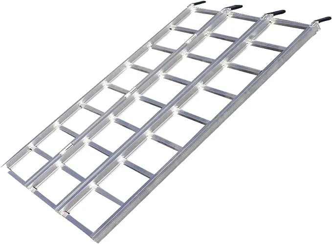 Yutrax 69 Tri-Fold Ramp, Aluminum Tri-Fold Ramp, 1750 lb. Capacity, ATV/UTV ...